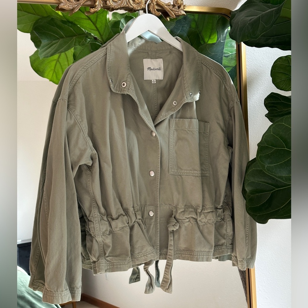 Madewell Sage Green Drawstring Jacket